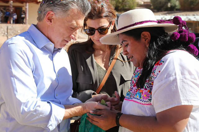 FOTO: Macri agradeció a la Pachamama por 