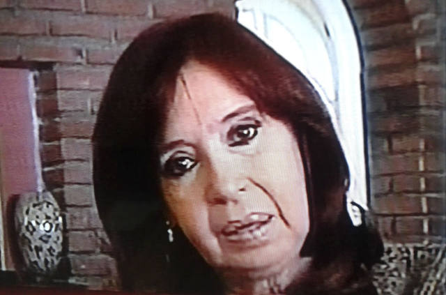 FOTO: La ex presidenta difundió un video desde Río Gallegos.