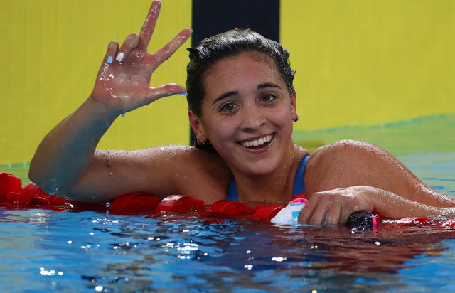Delfina Pignatiello obtuvo su tercer oro en los 1500 libres