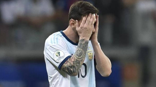 FOTO: Messi fue suspendido por tres meses por la Conmebol