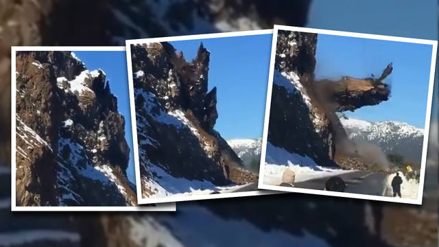 FOTO: Impresionante desmoronamiento cerca de Bariloche