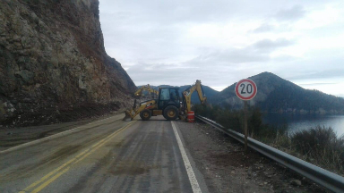 Habilitan parte de la ruta 40 en Villa La Angostura