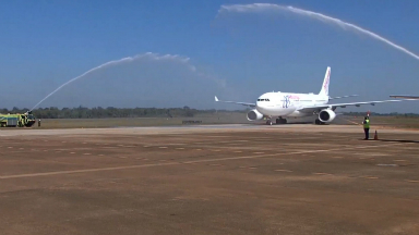 AUDIO: Inauguran la ruta Madrid-Iguazú de Air Europa