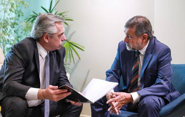 FOTO: Fernández y Caserio se reunieron para evaluar la campaña