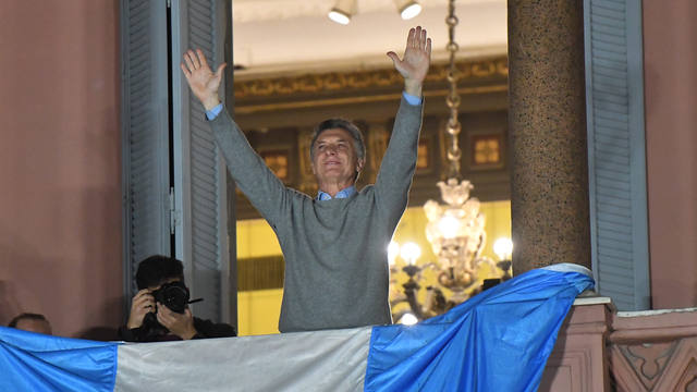 FOTO: Macri, desde Casa Rosada: 