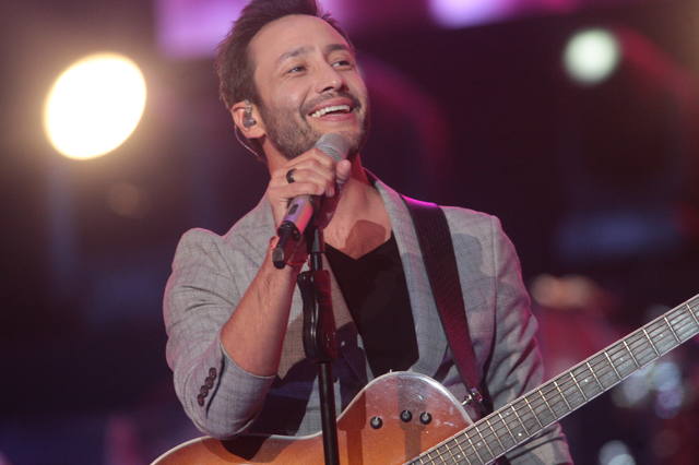 Luciano Pereyra en el cierre del Festival de Peñas