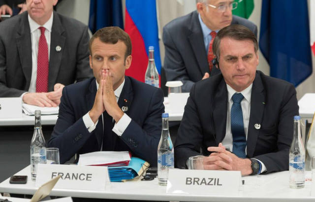 FOTO: Escándalo por una ofensa de Bolsonaro a la esposa de Macron