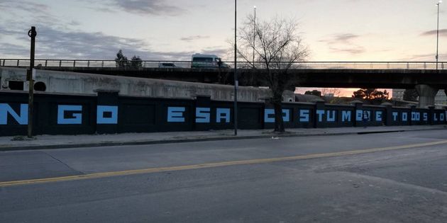 AUDIO: Hinchas de Belgrano pintaron el mural más largo de Argentina