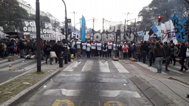 FOTO: estado de las calles en Buenos Aires