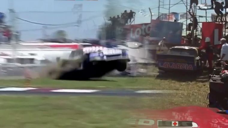 Impactante choque en el TC Pista.