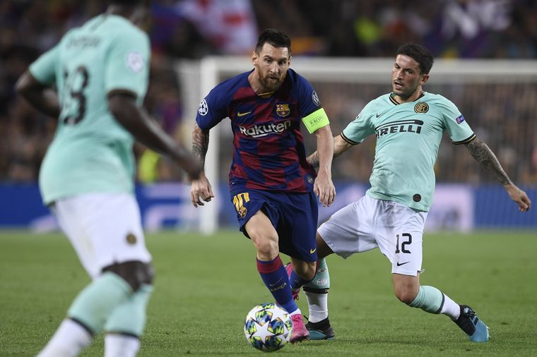 Resultado de imagen para BARCELONA CON MESSI VENCIO AL INTER