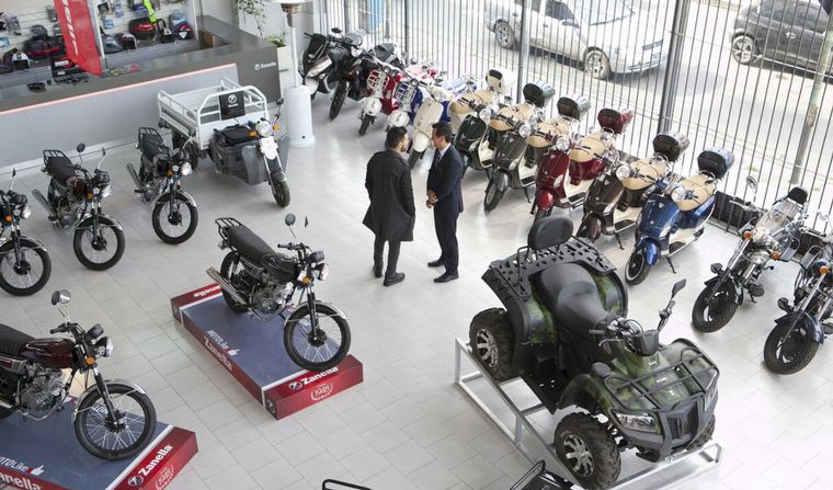 Fuerte caída de la venta de motos en enero.
