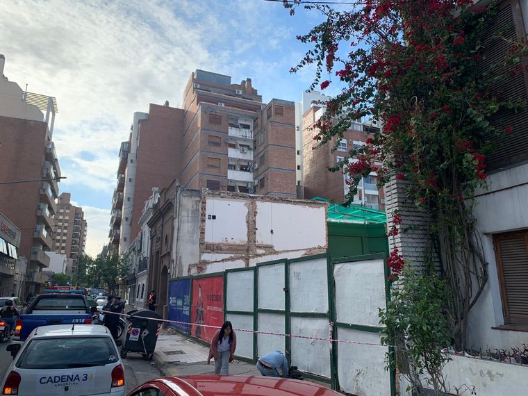 Derrumbe en una obra en construcción de barrio Nueva Córdoba.