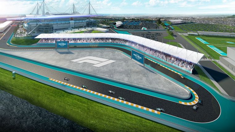Las primeras vistas virtuales del proyecto del circuito de F1 en Miami