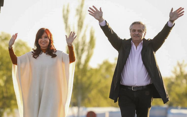 Cristina y Alberto Fernández (Foto de archivo)