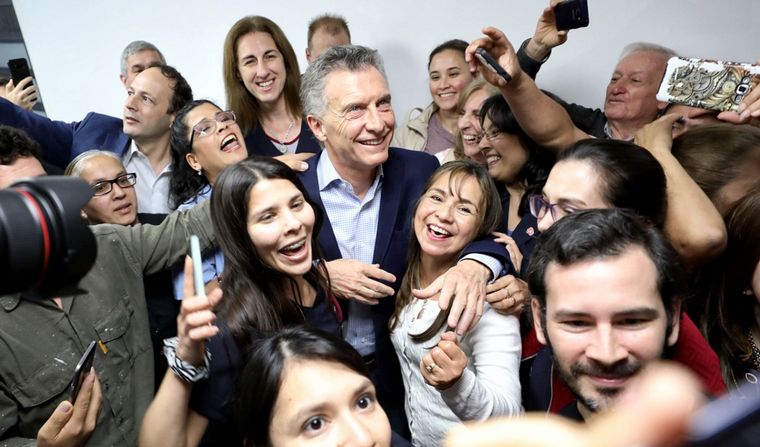 Mauricio Macri encabezó la marcha del 