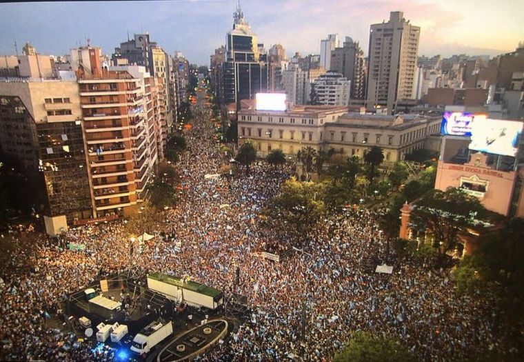 Cierre de campaña de Mauricio Macri en Córdoba