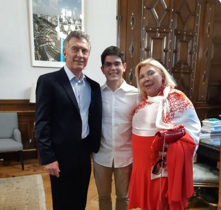 Macri y Carrió, tras reunirse.