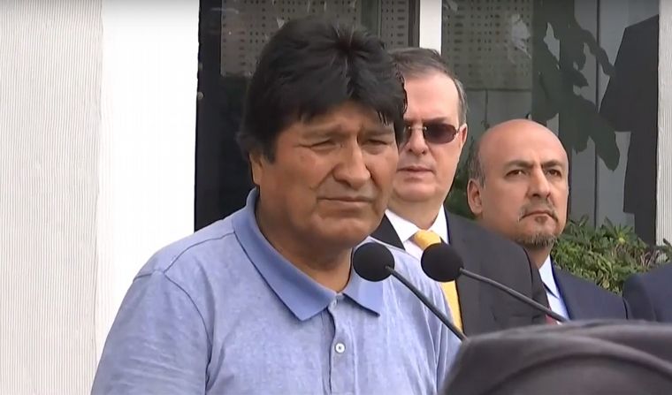 FOTO: Evo Morales en Mexico.