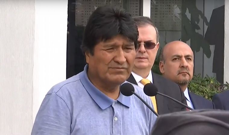 Evo Morales en Mexico.
