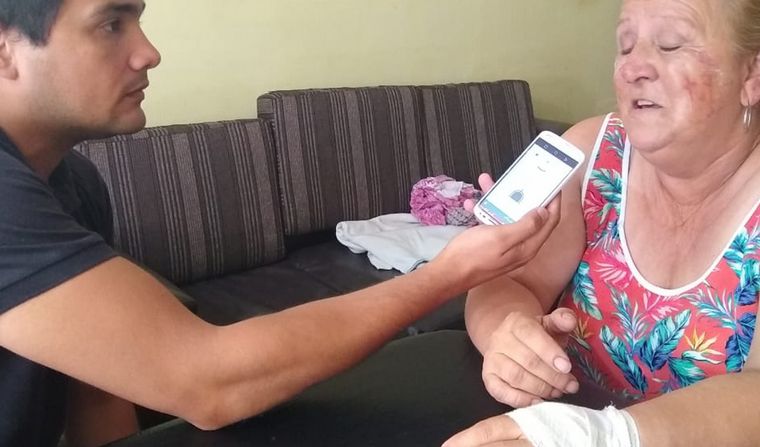 Norma Moreno aseguró que la sacó barata en el asalto.