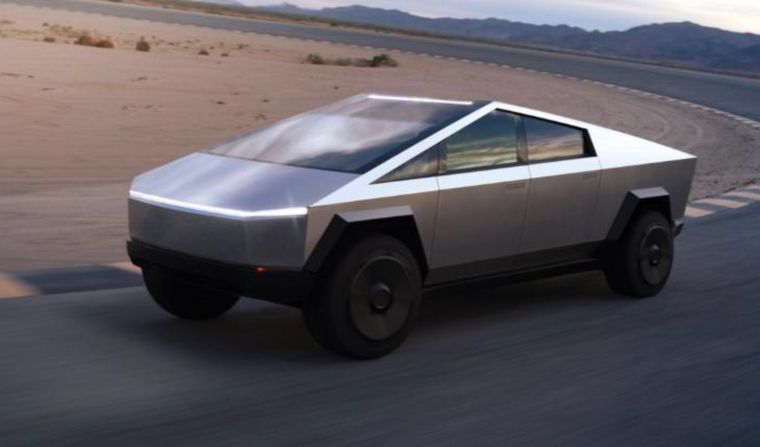 Elon Musk presentó la Cybertruck de Tesla.