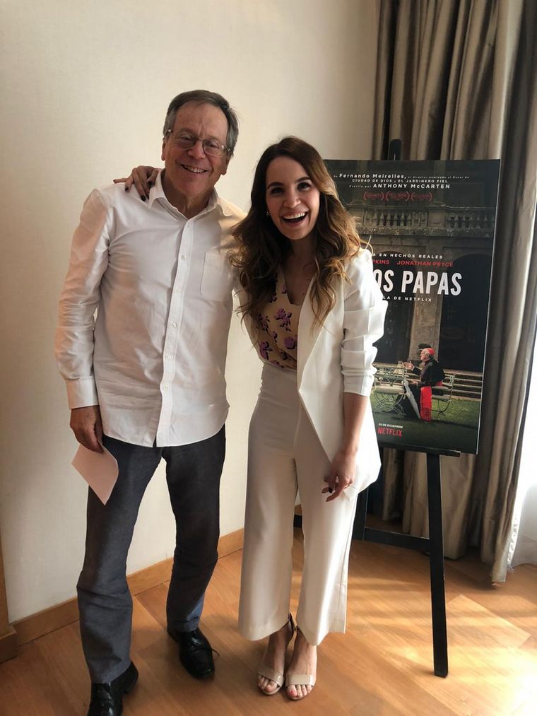 Agustina Vivanco y el director de la película Fernando Meirelles