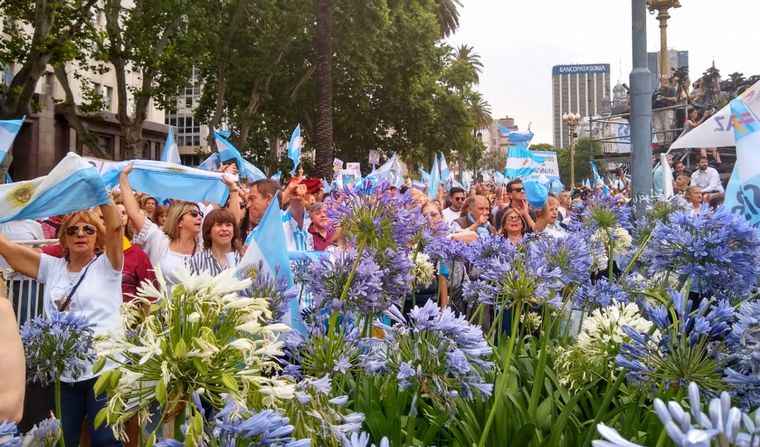 Despedida de Mauricio Macri en Plaza de Mayo.