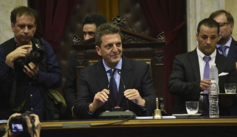 El presidente de la Cámara de Diputados, Sergio Massa.