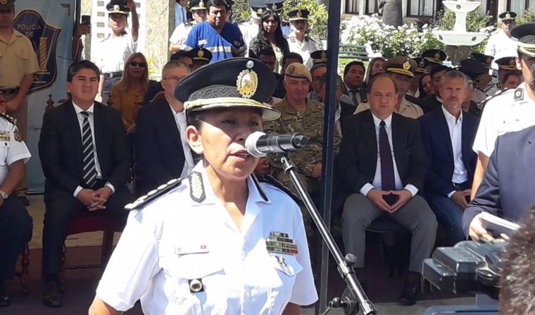 Norma Morales es la primera Jefa de Policías del país (Por: Elisa Zamora). 