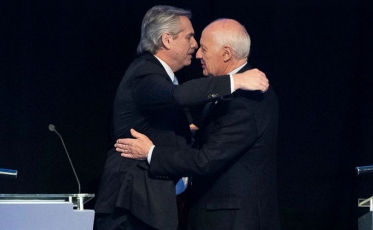 Alberto Fernández y Roberto Lavagna.