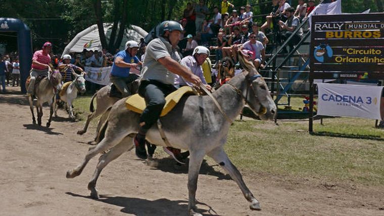 El Rally Mundial de Burros se realizaba tradicionalmente en Mina Clavero.