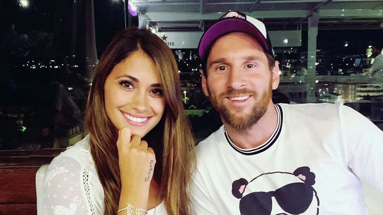 Antonela Roccuzzo y Lío Messi