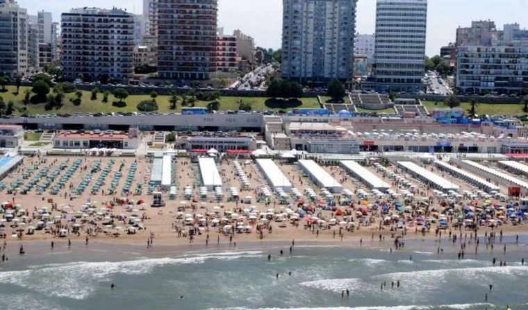 Playa Grande, Mar del Plata (Foto: La Capital de Mar del Plata).