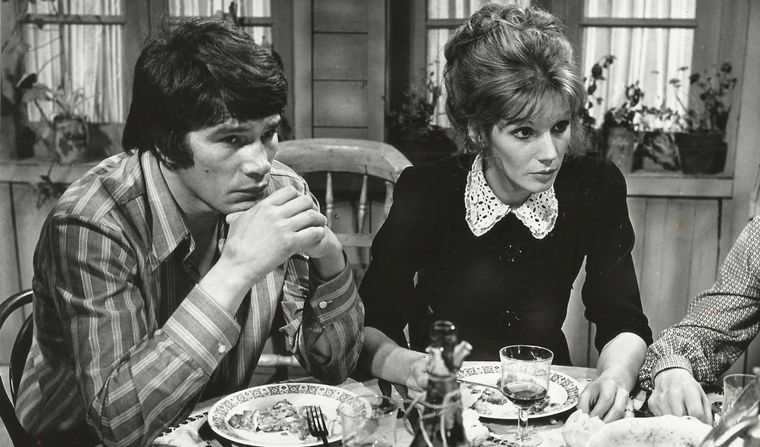 Carlos Monzón junto a Susana Giménez en "La Mary"."