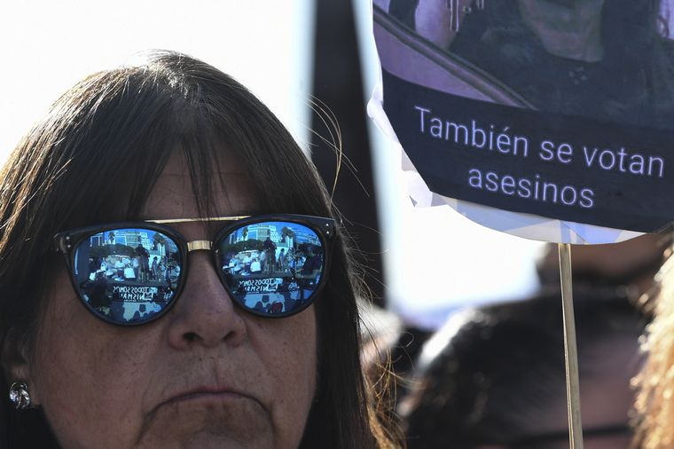 Marcha por el aniversario de la muerte de Nisman en Buenos Aires.
