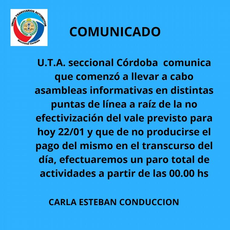 No hubo acuerdo: Córdoba sin transporte urbano &bull; Canal C