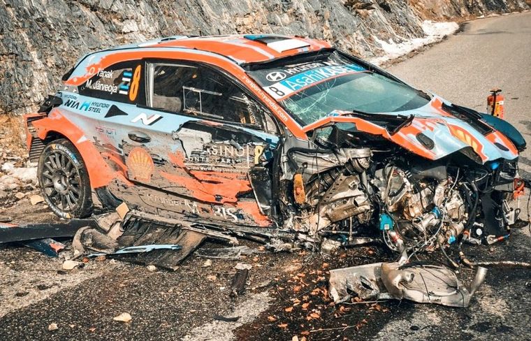 VIDEO: Espectacular accidente de Ott Tänak en el SS4 de Montecarlo