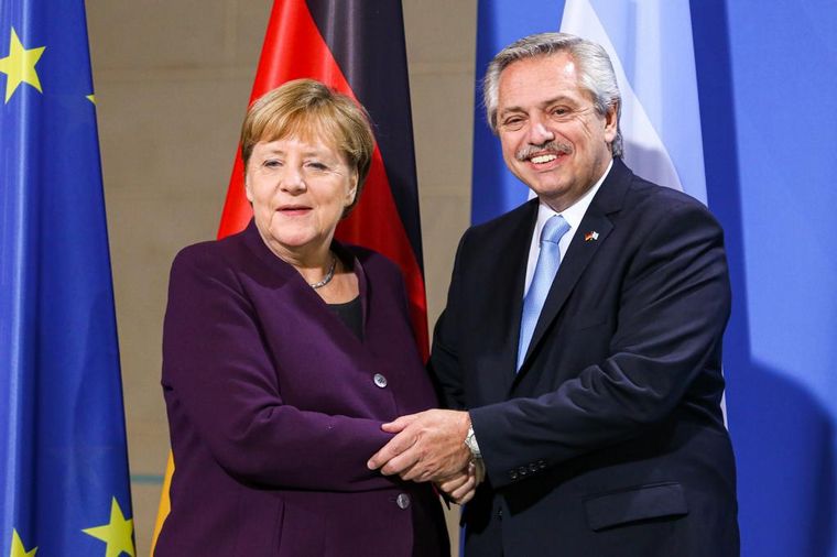 Merkel y Alberto Fernández