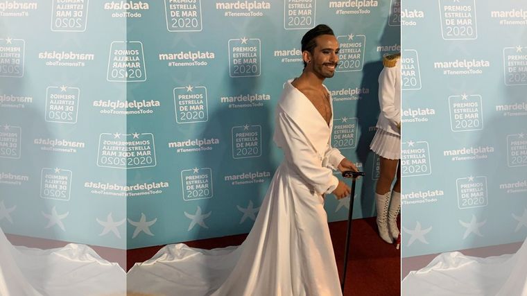 Gabo Usandivaras tuvo uno de los atuendos más fantásticos de la velada