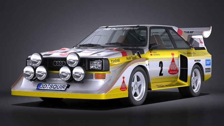 El modelo de "Quattro" que manejó Walter Röhrl.