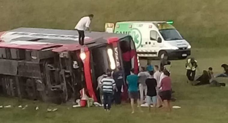 Vuelco colectivo Autovía 2