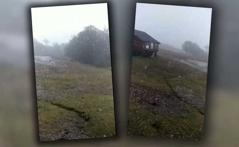 Nevada de verano en San Martín de los Andes.