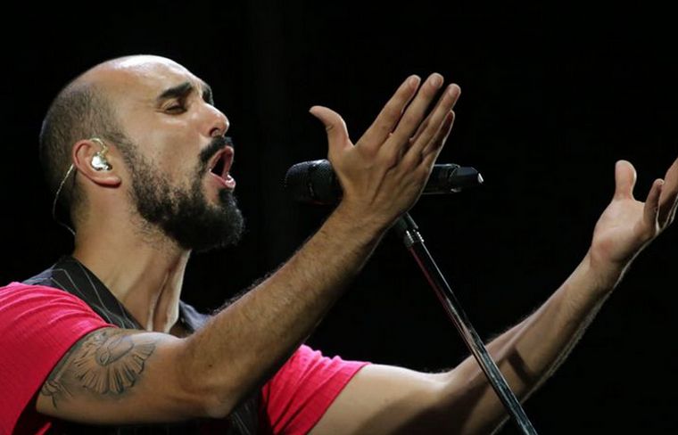 Pintos cantó en la noche de este sábado. Foto de archivo