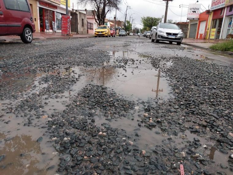 El estado de las calles de Villa El Libertador.