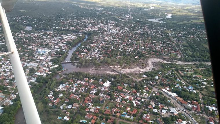 Crecida del río Mina Clavero