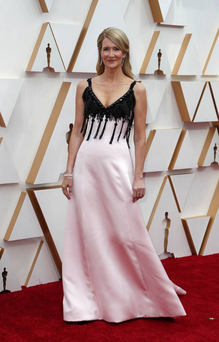Laura Dern en la alfombra roja de los Oscar 2020.