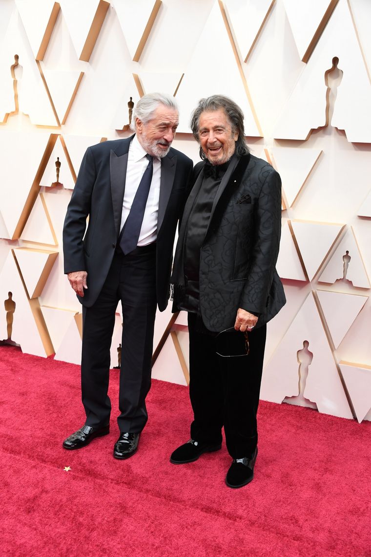 Robert de Niro y Al Pacino  en la alfombra roja de los Oscar 2020.