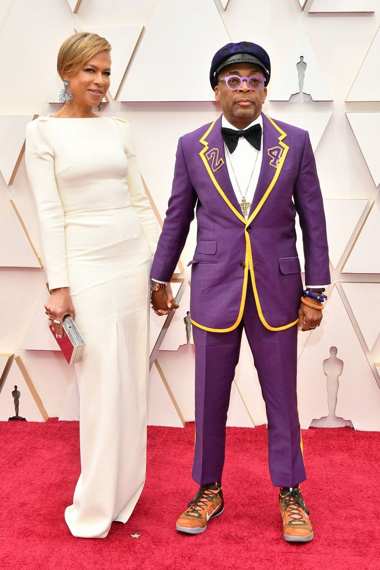 Spike Lee  en la alfombra roja de los Oscar 2020.