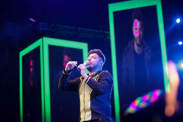 Damián Córdoba hizo bailar a puro cuarteto al público de Villa María.